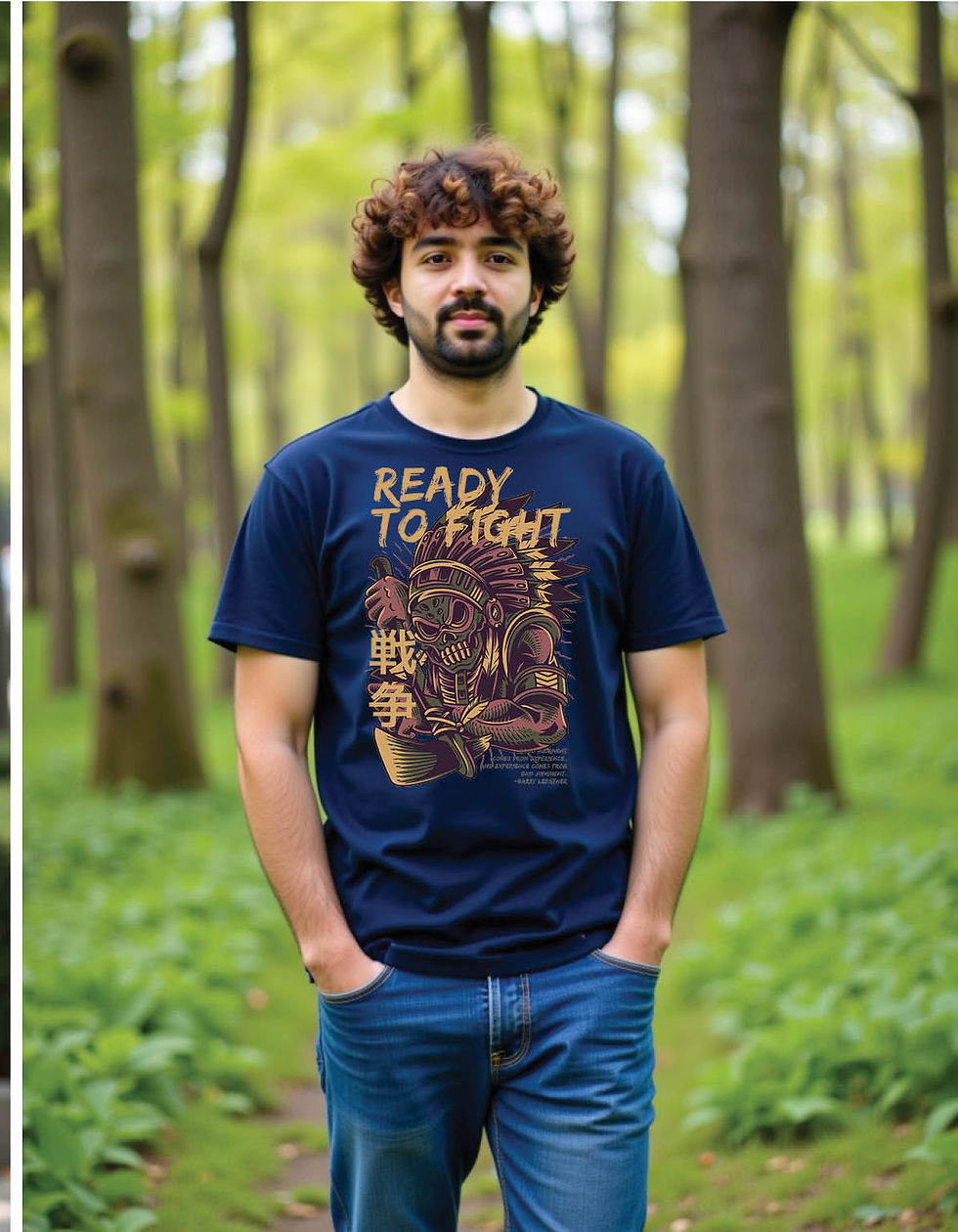 Thumbnail: Razor Fang Classic Tee with Sharp Wolf Graphic Design Color