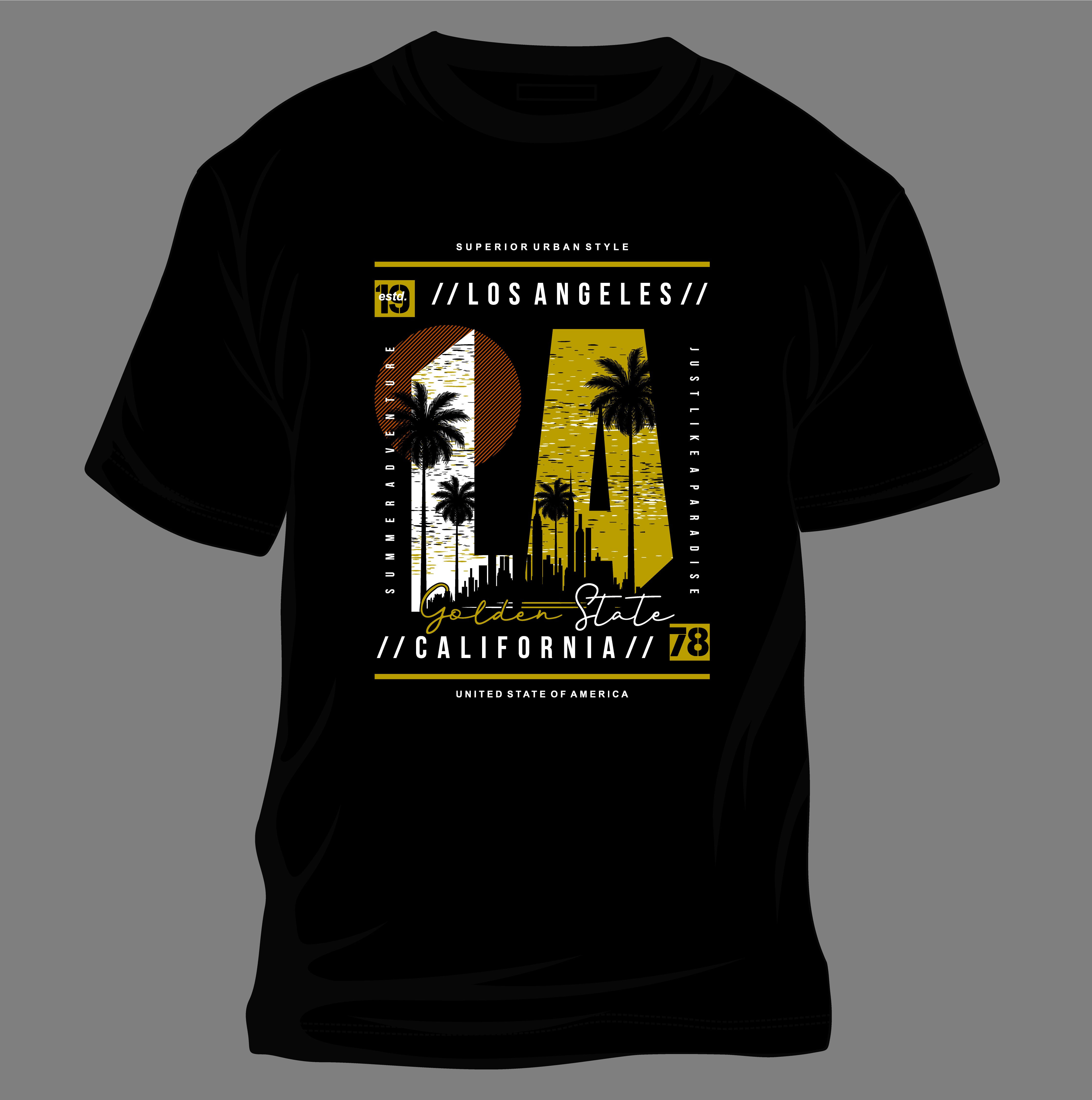 los angeles golden state california typography t shirt los angeles t shirt