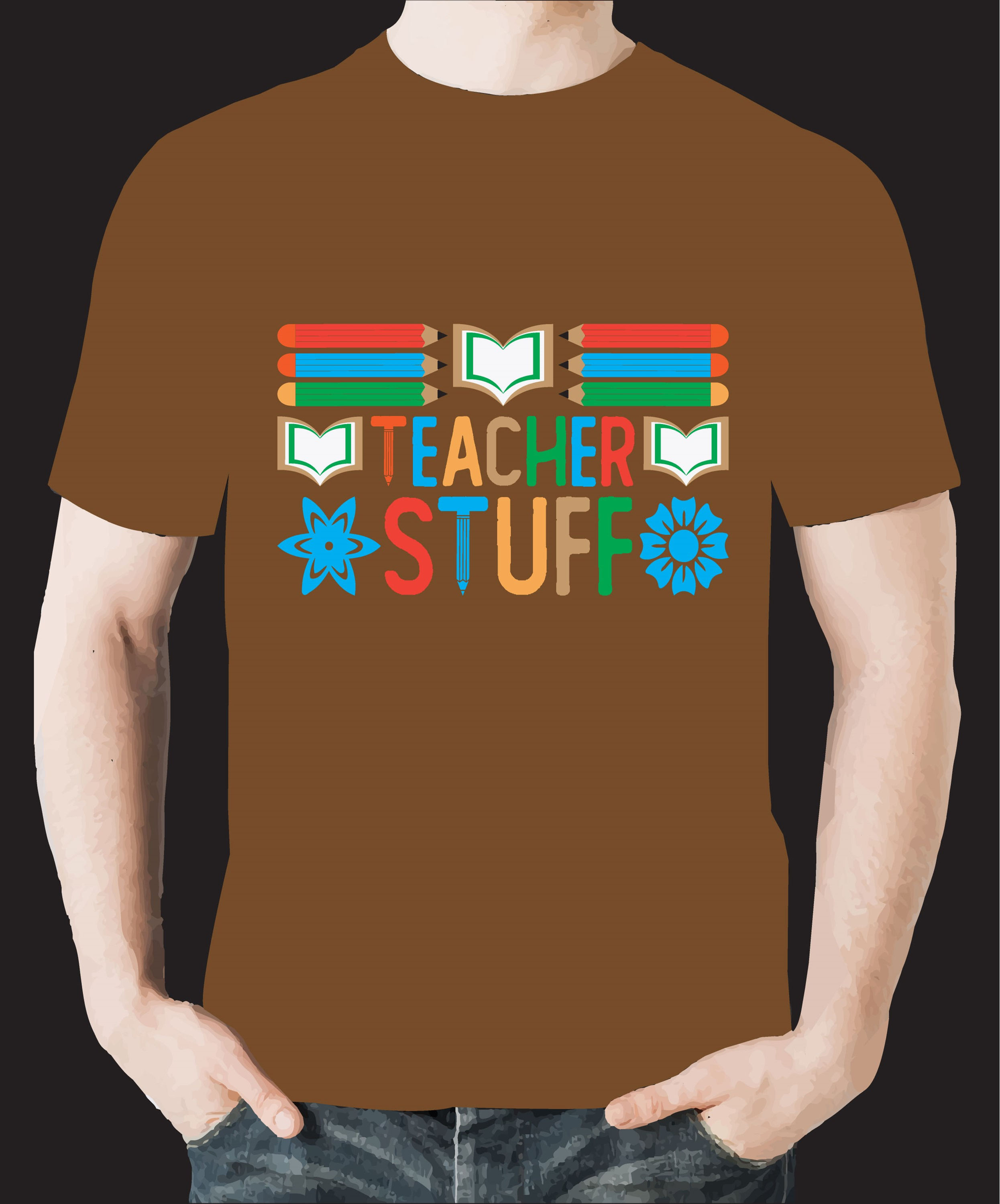 teacher stuff typography printed t shirts