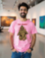 Night Road Regular Shirt with Lunar Path Graphic in Color Ink