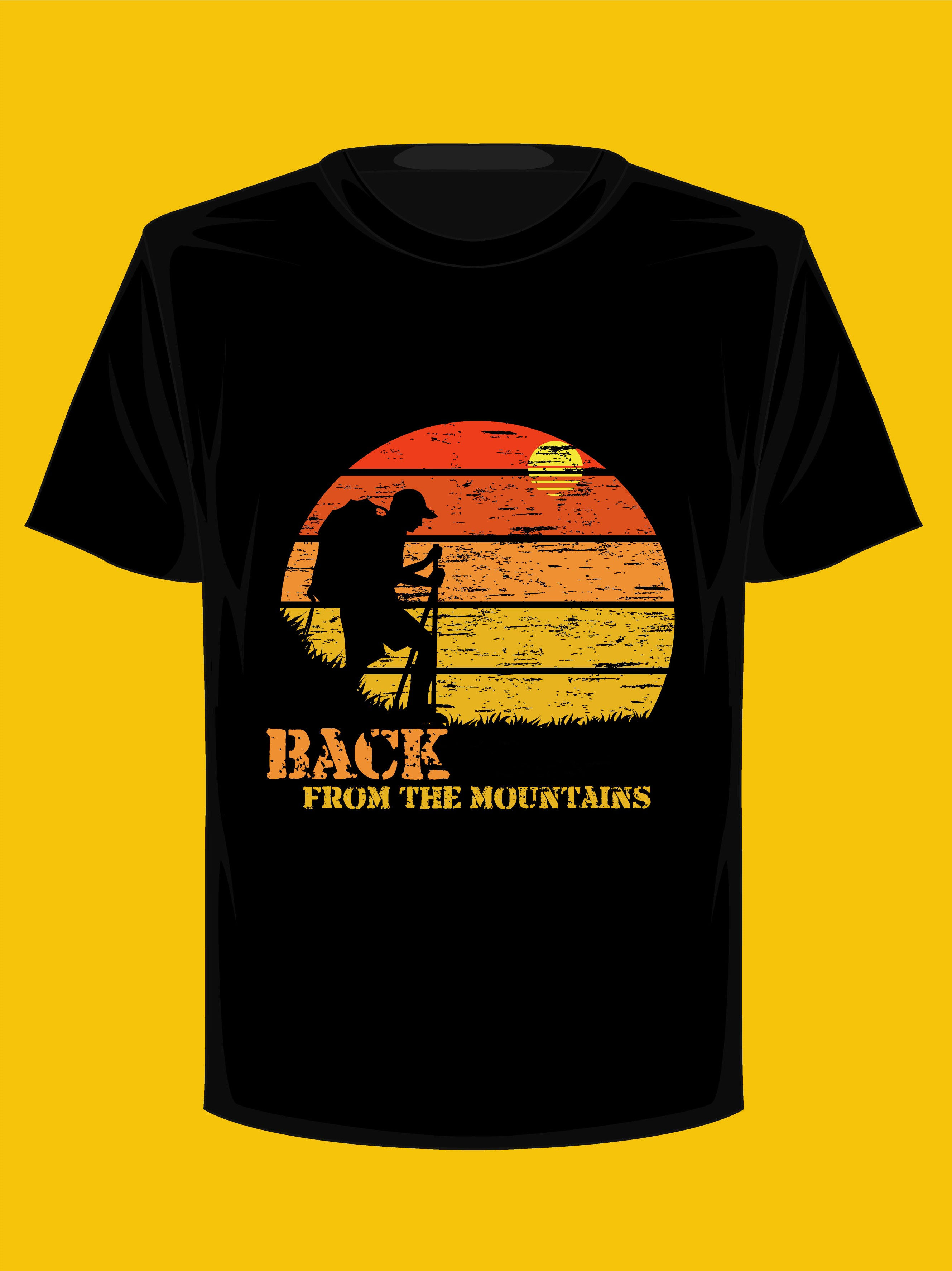back from the mountains graphic t shirt