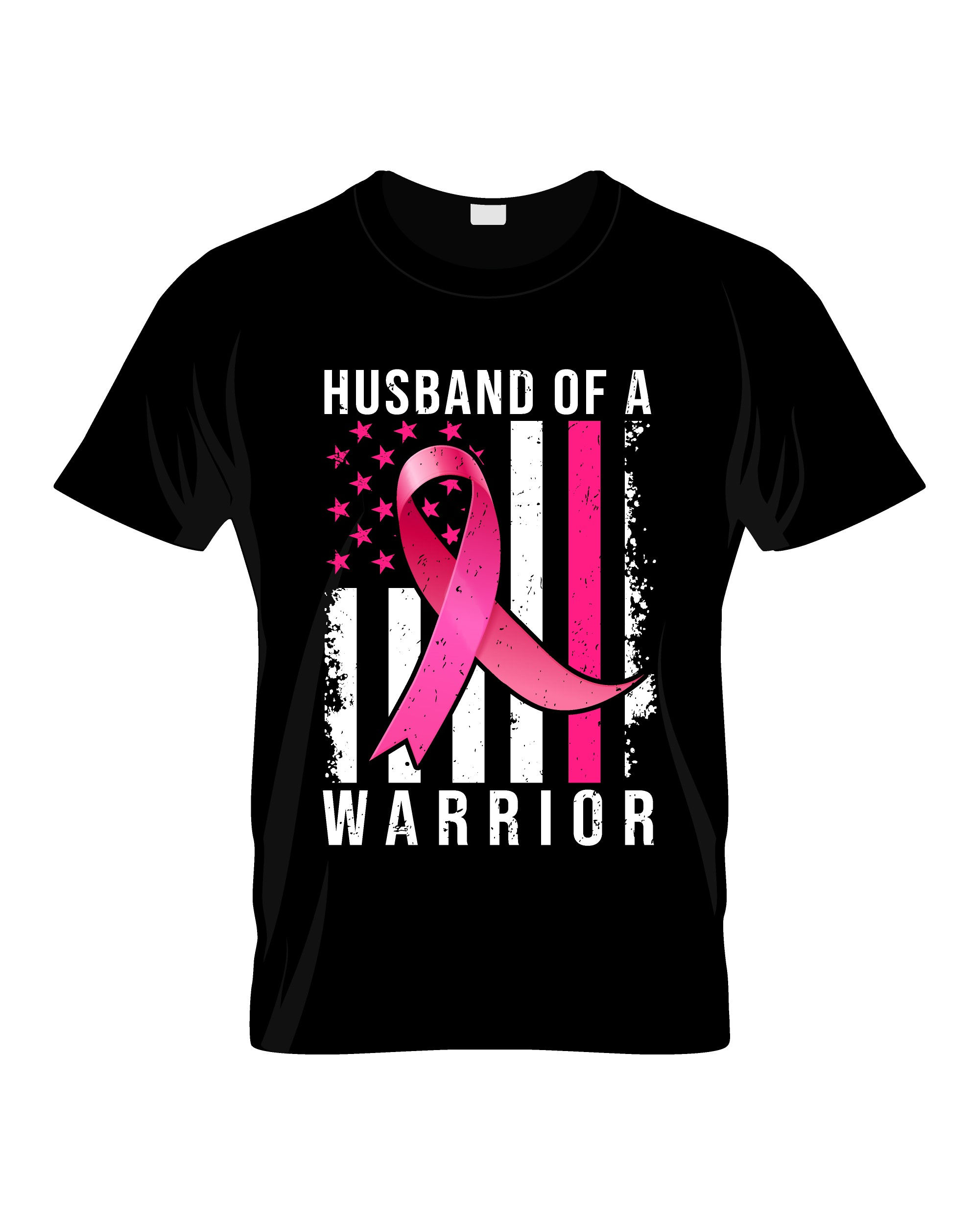 Husband of a warrior typography printed t shirts