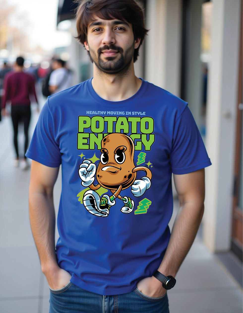 Neon Drip Skull Tee in Regular Fit with Glow-in-the-Dark Art Vibes