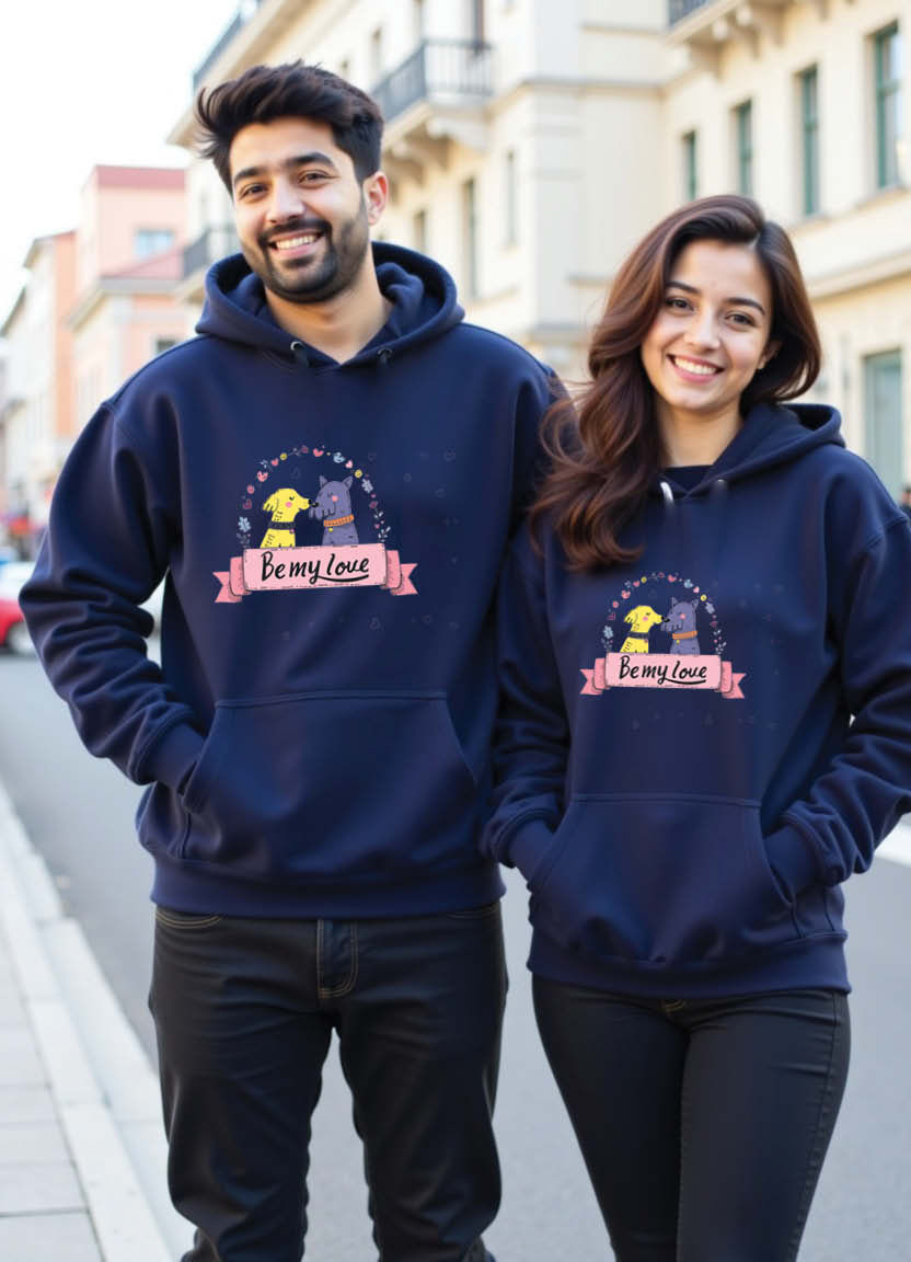 Thumbnail: My Favorite Place in the World is Next to You” Printed Matching Hoodie Set