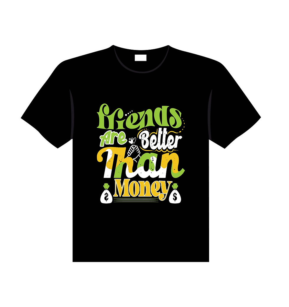 Thumbnail: friends are like family best friends like you typography printed t shirts