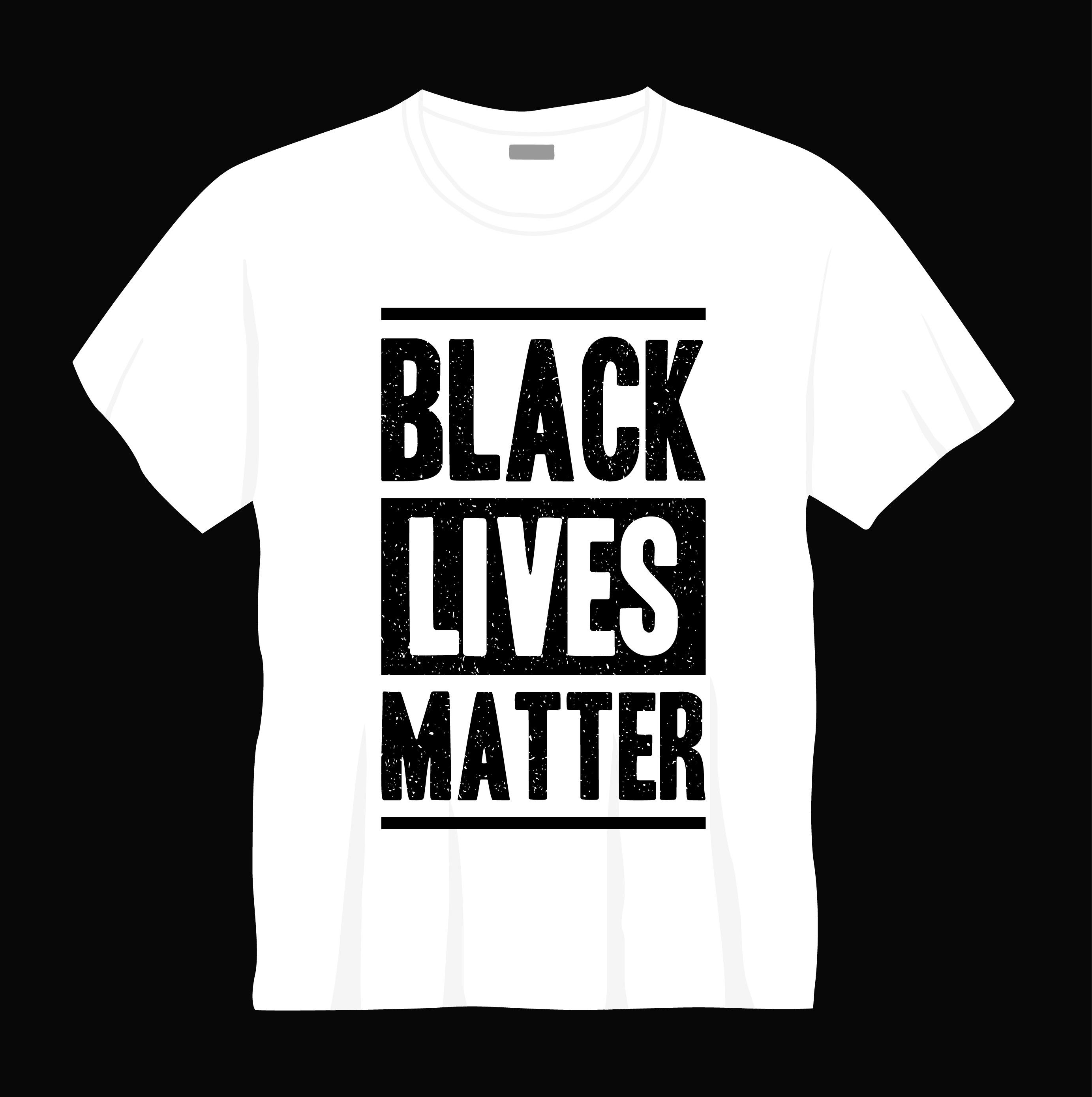 black lives matter typography printed t shirts