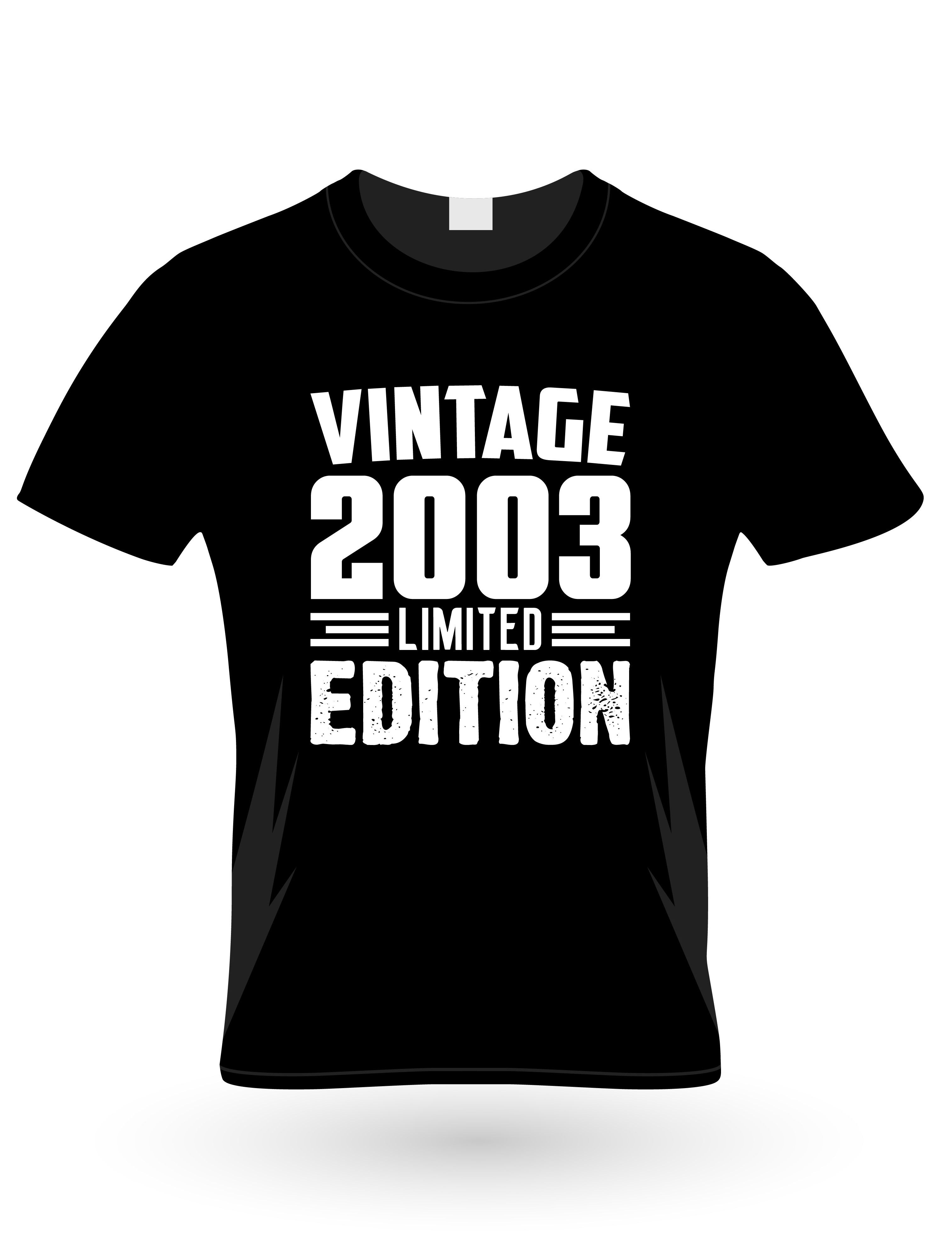 vintage 2003 limited edition typography t shirts 2003 vintage t shirts