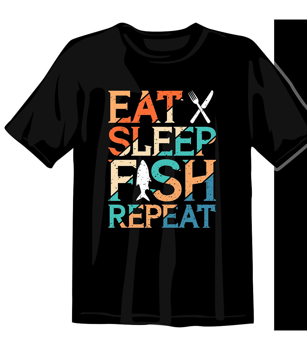 Thumbnail: sorry im late but fishing takes a lot of time graphic printed t shirts