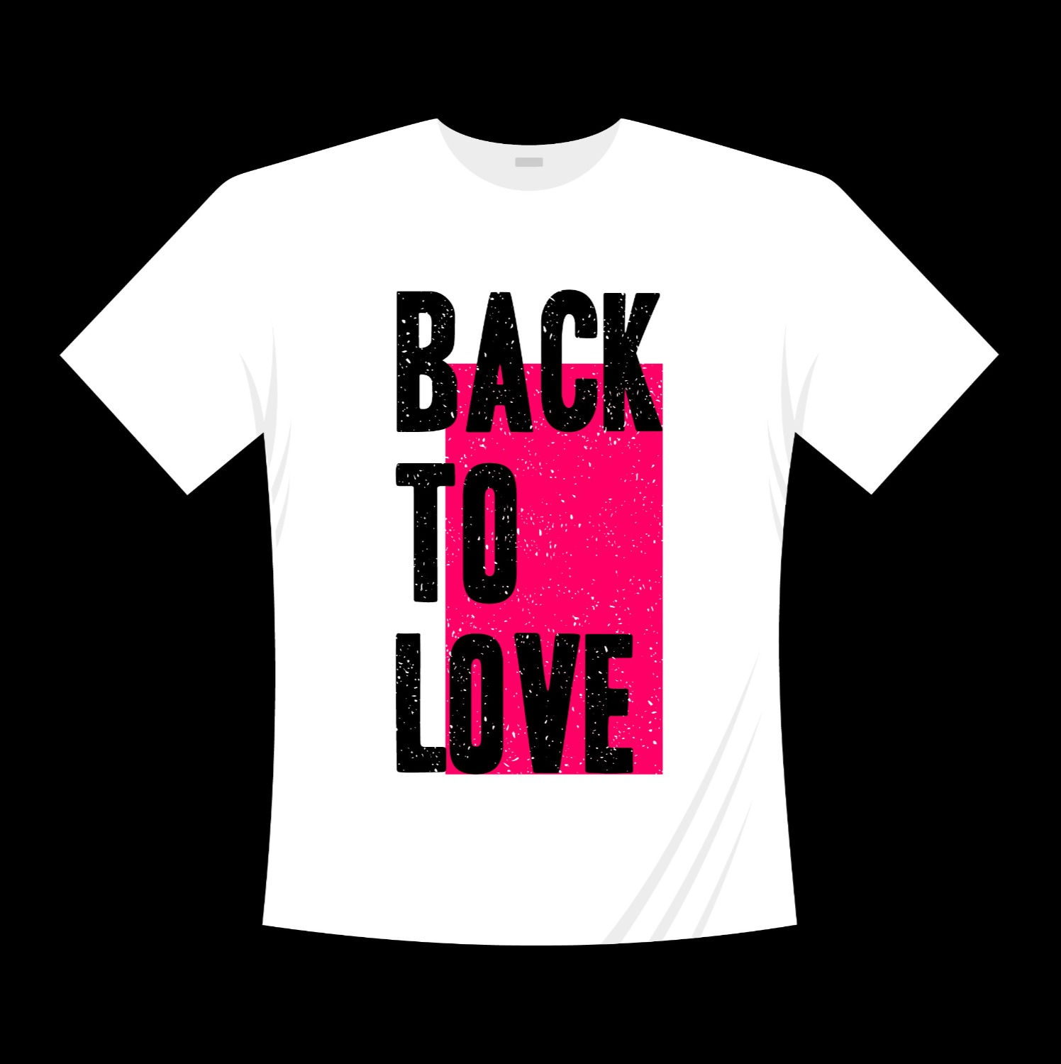back to love typography printed t shirts
