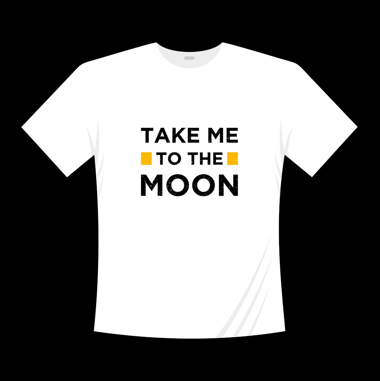 take me to the moon typography printed t shirts