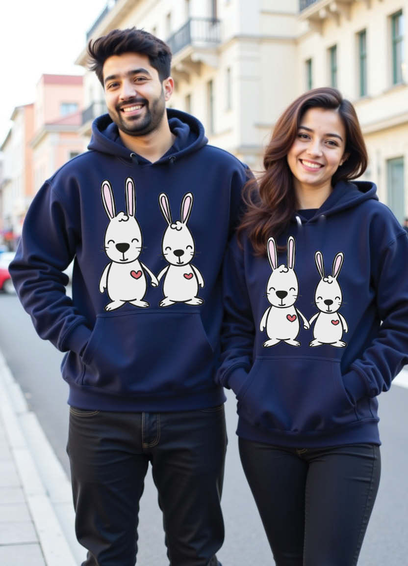Sweethearts from Siliguri – Cute Couple Hoodie Set Inspired by Northeast Indian Love