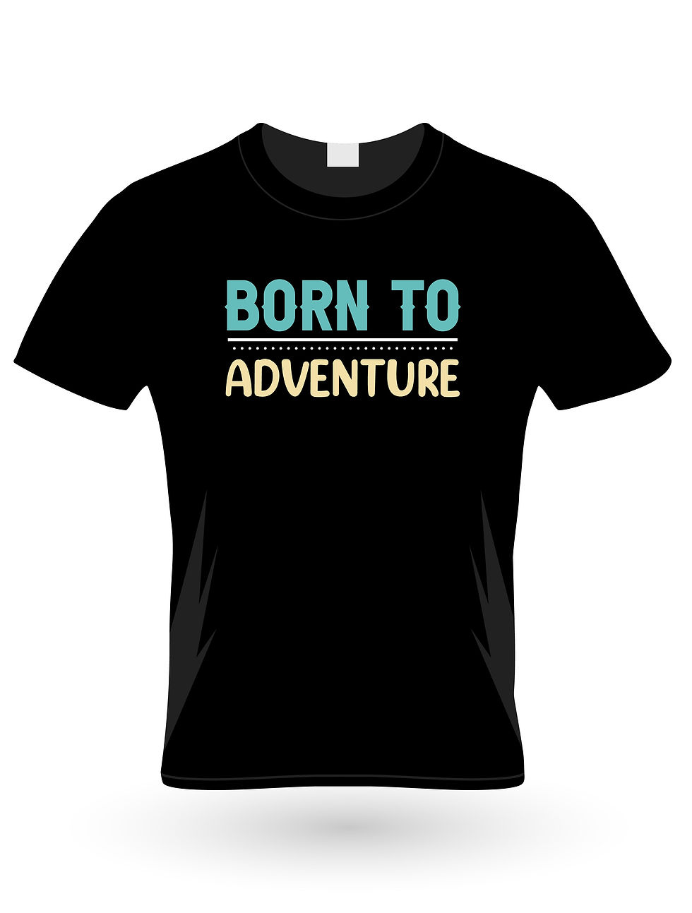 born to adventure graphic printed t shirt.