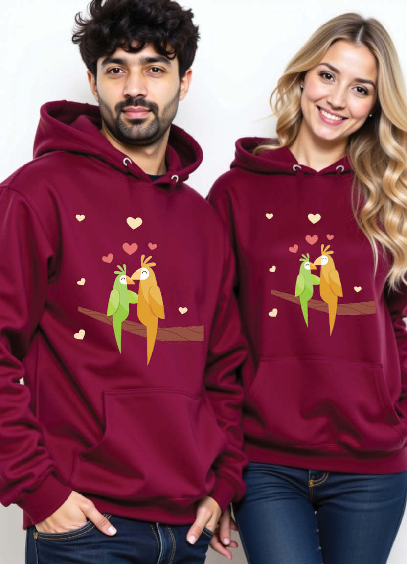 Thumbnail: My Heart is So Full Because of You” – Printed Hoodie with Overflowing Love Quote