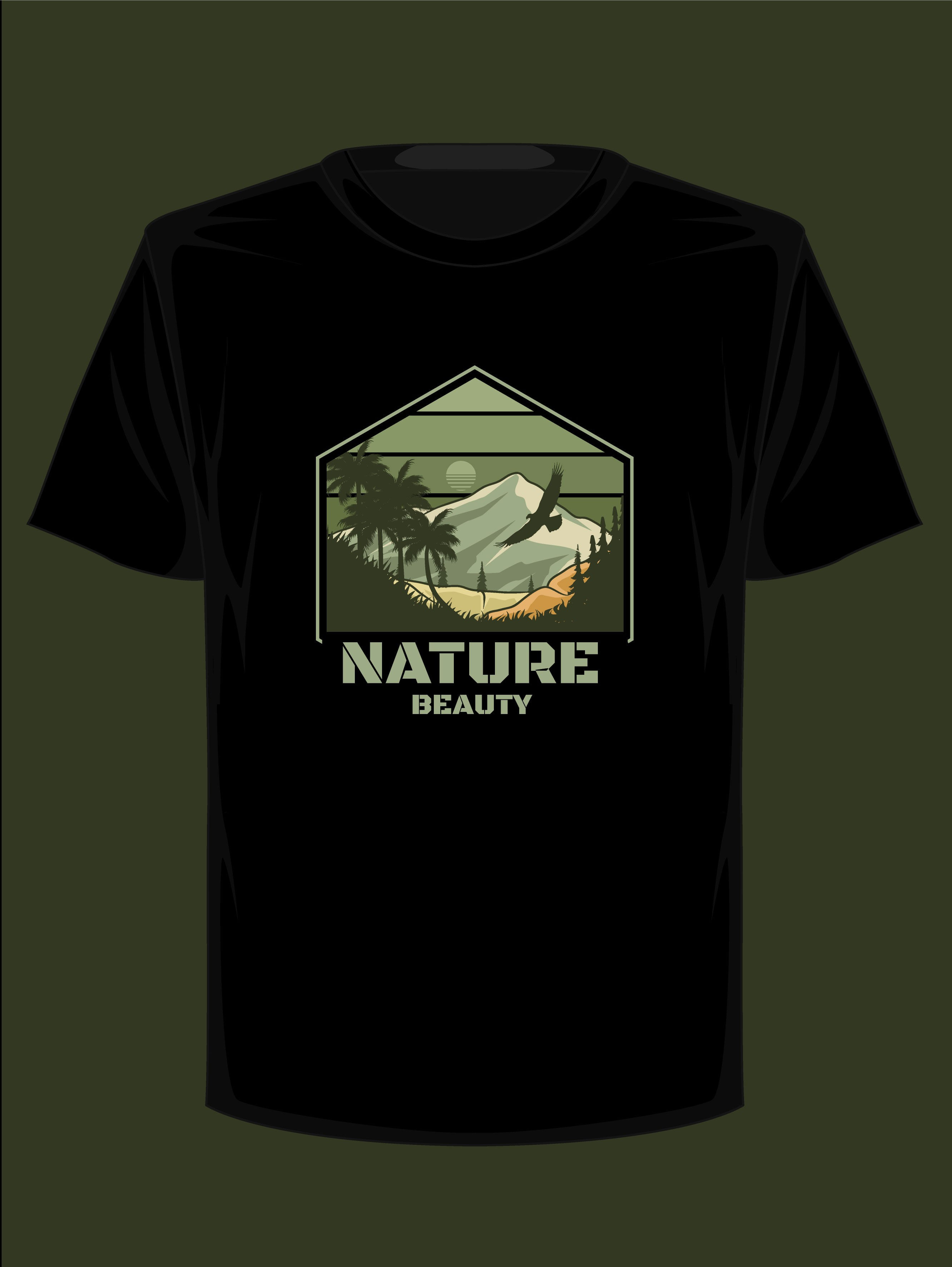 nature beauty mountain vintage graphic t shirt