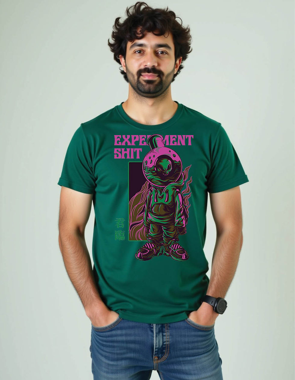 Thumbnail: Razor Wave Regular Streetwear Shirt with Sharp Tide Artwork Ink