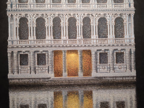 Presentazione della mostra del pittore Giovanni Soccol. Palazzo Fortuny, Venezia