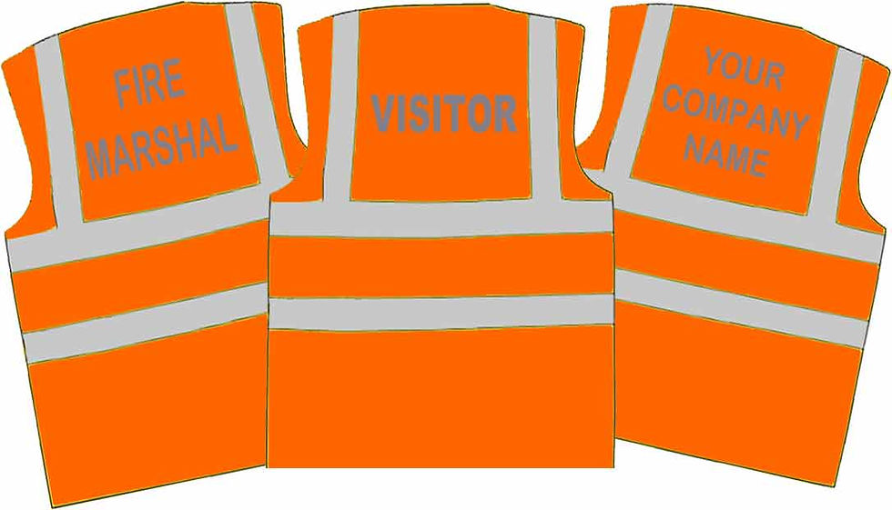 Thumbnail: Adult Hi-Viz Waistcoat - Personalised using EN471 Reflective Vinyl