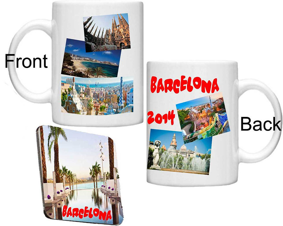 Thumbnail: Mug, MDF Coaster Set - Personalised