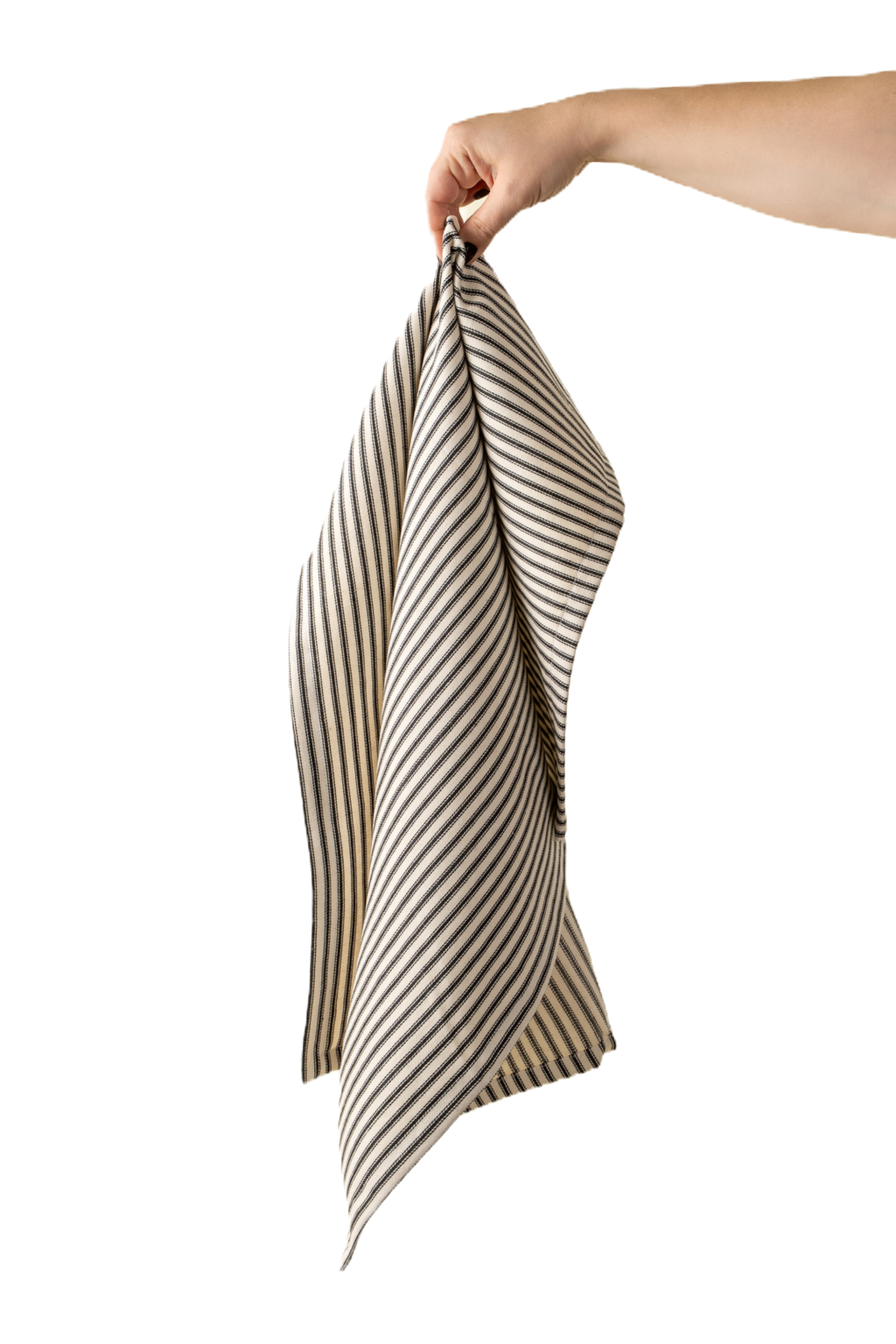 Black Ticking Tea Towel