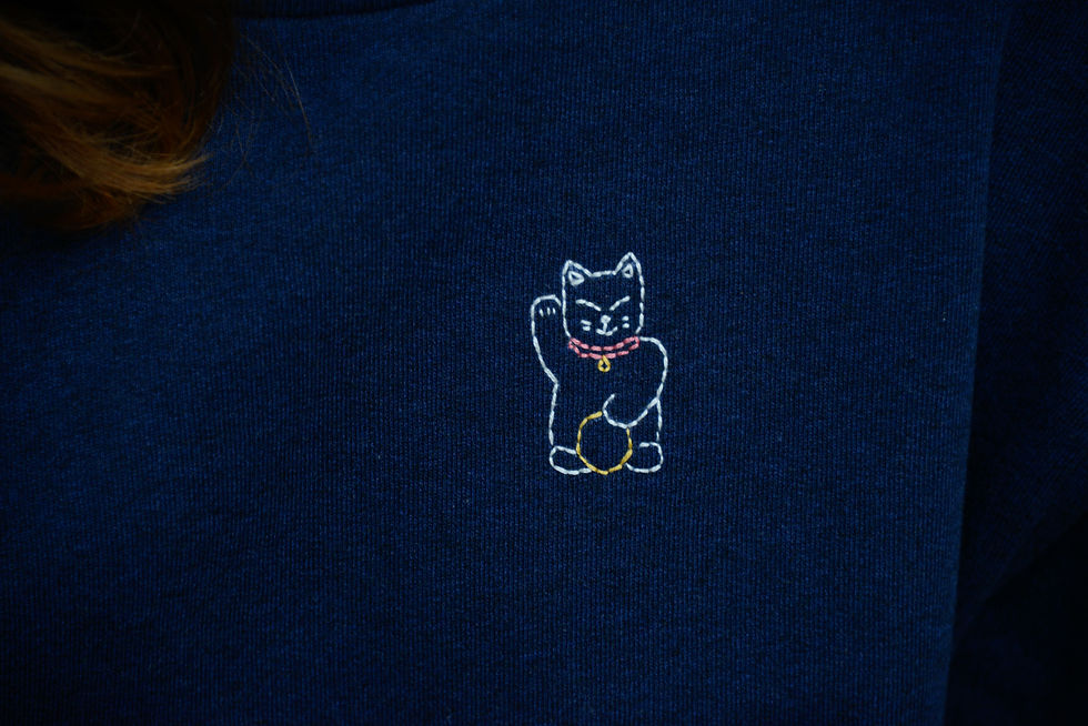 Miniature : Sweat-shirt femme Maneki-neko