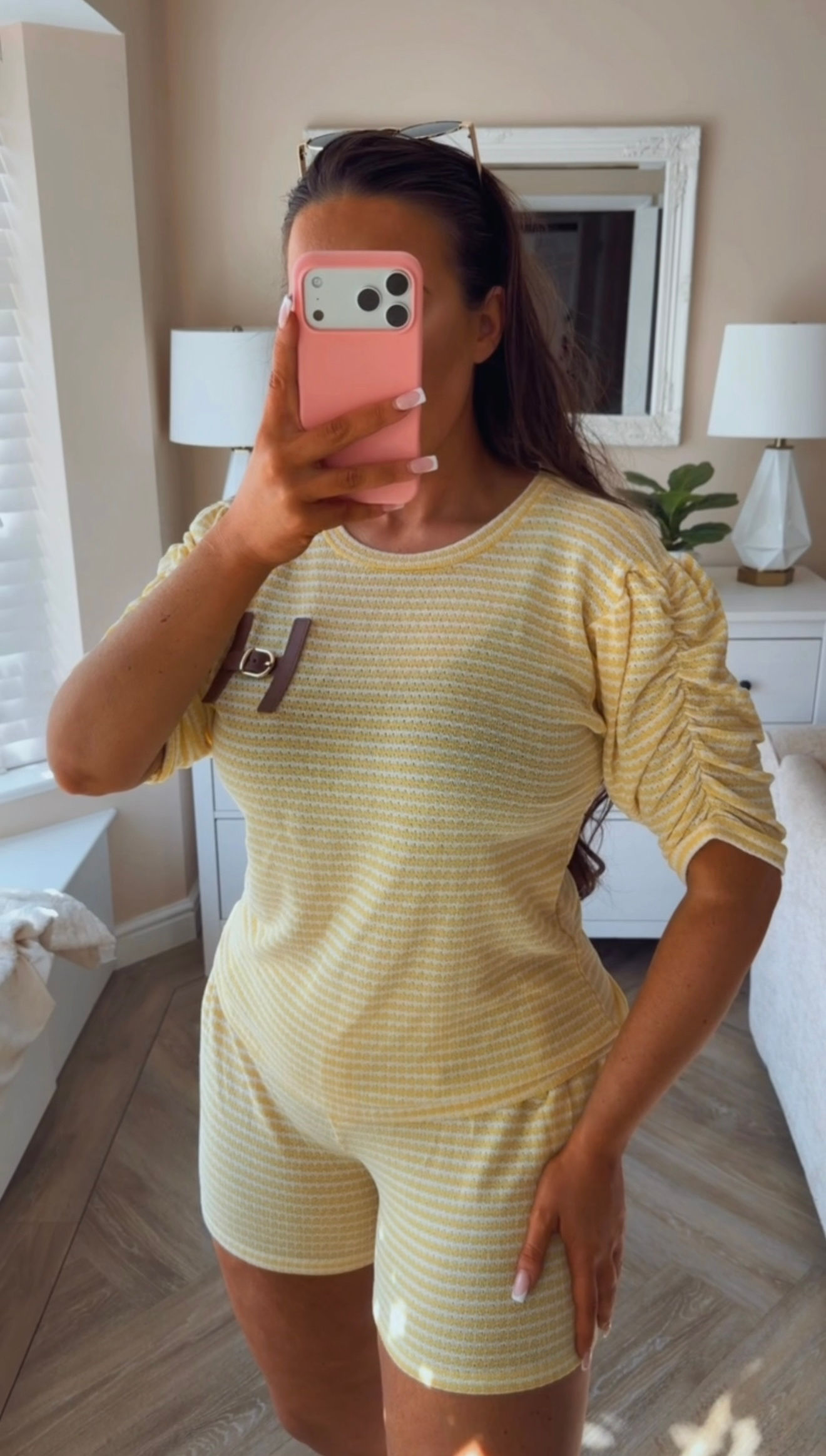 Yellow RIVERIA Knit Co-Ord Set