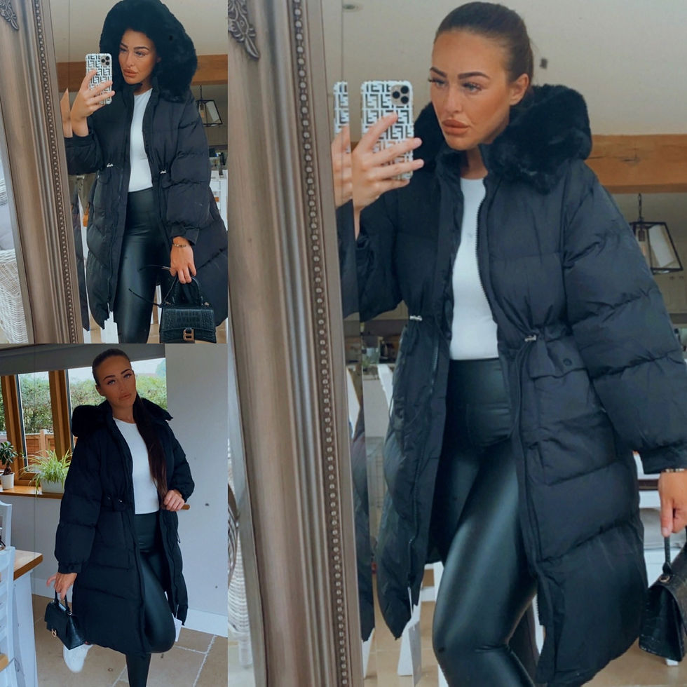 Thumbnail: Longline Hooded Puffer Coats