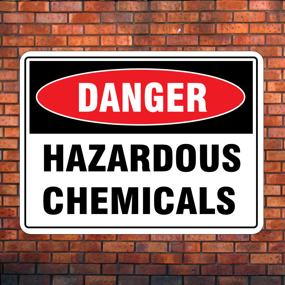 Danger Hazardous Chemicals Sign