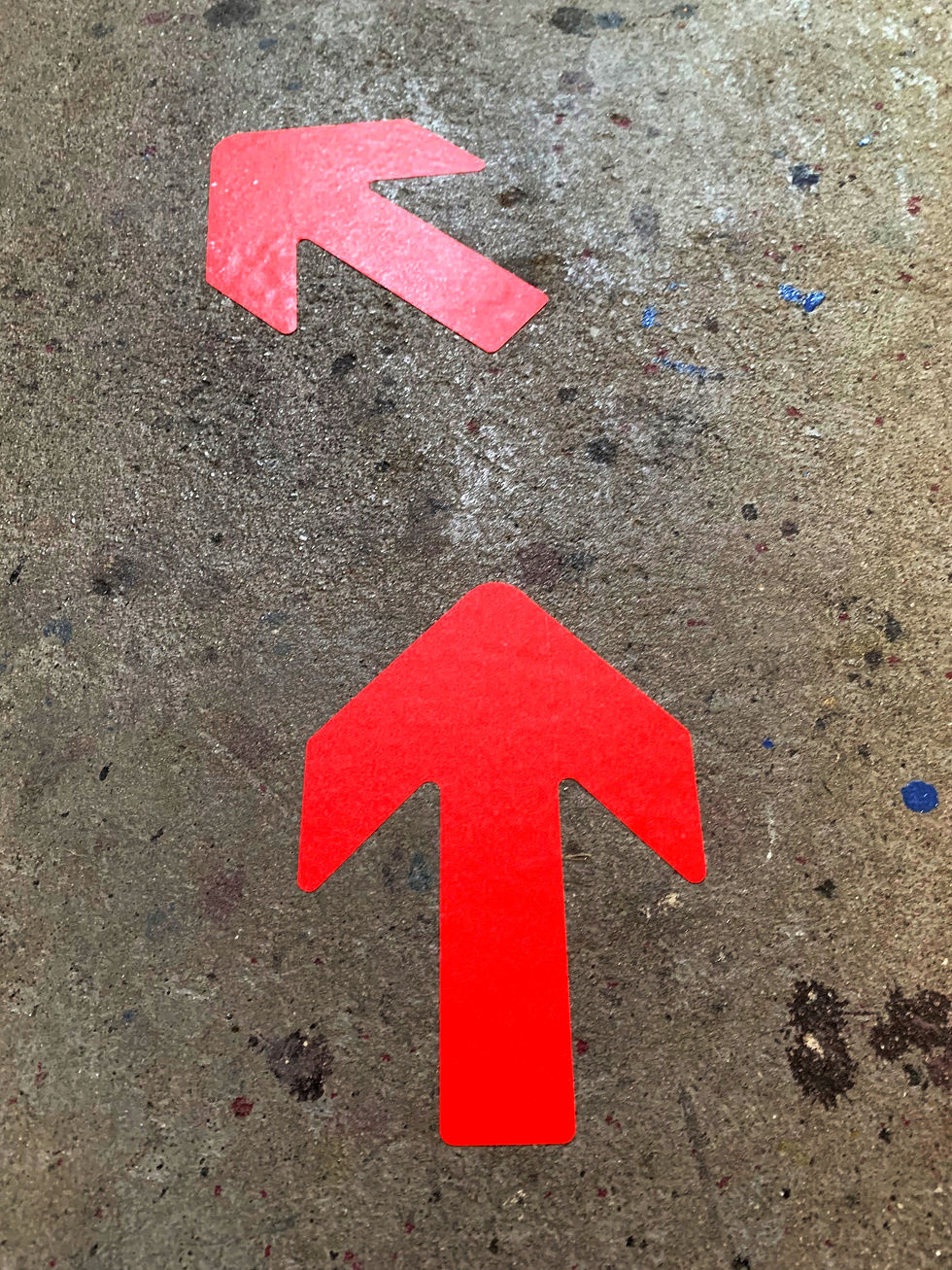 Thumbnail: Floor Arrow, Entry Exit Decals, Social Distance Sticker