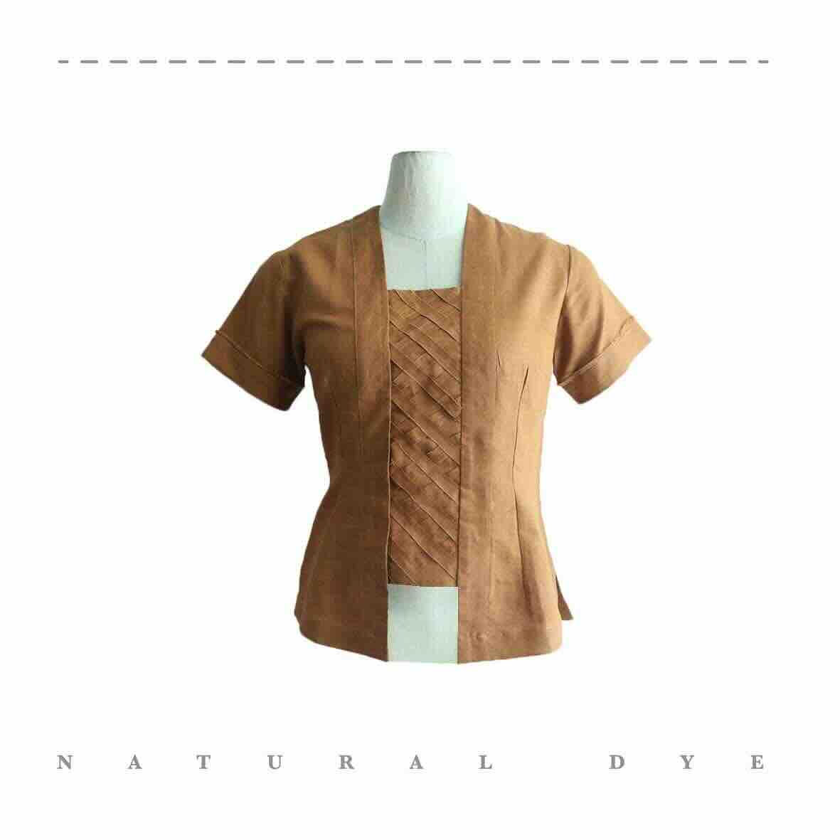 Kebaya Kutu Baru - ND11 - Terracotta - Sleeve