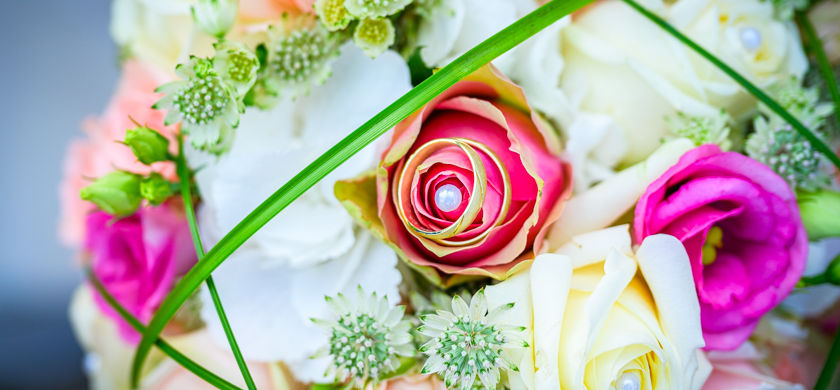 brautstrauß ringe hochzeit