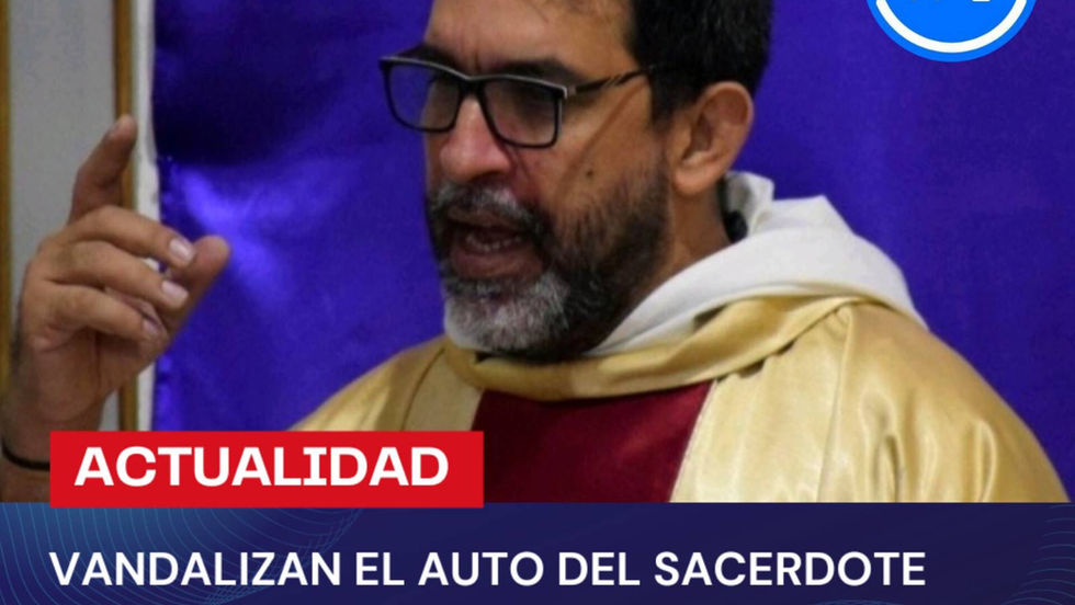 VANDALIZAN EL AUTO DEL SACERDOTE LESTER ZAYAS