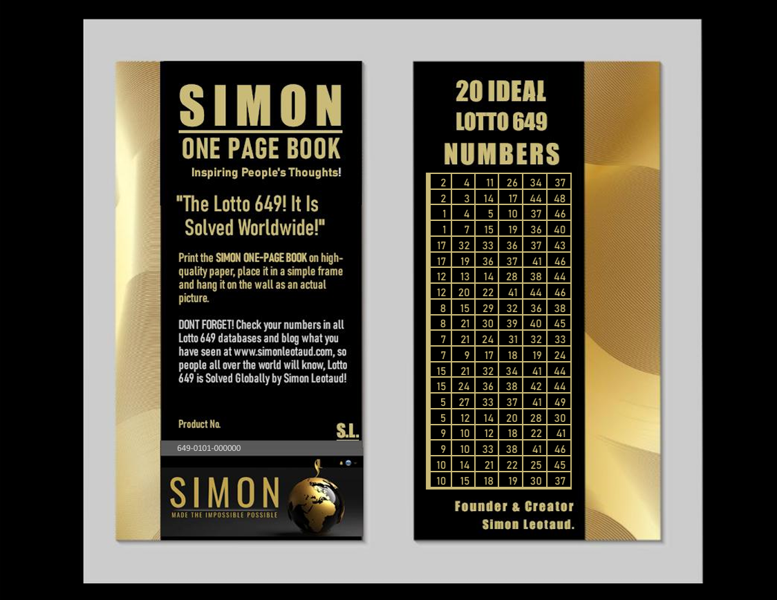 The Global Lotto 649 Unseen Solutions