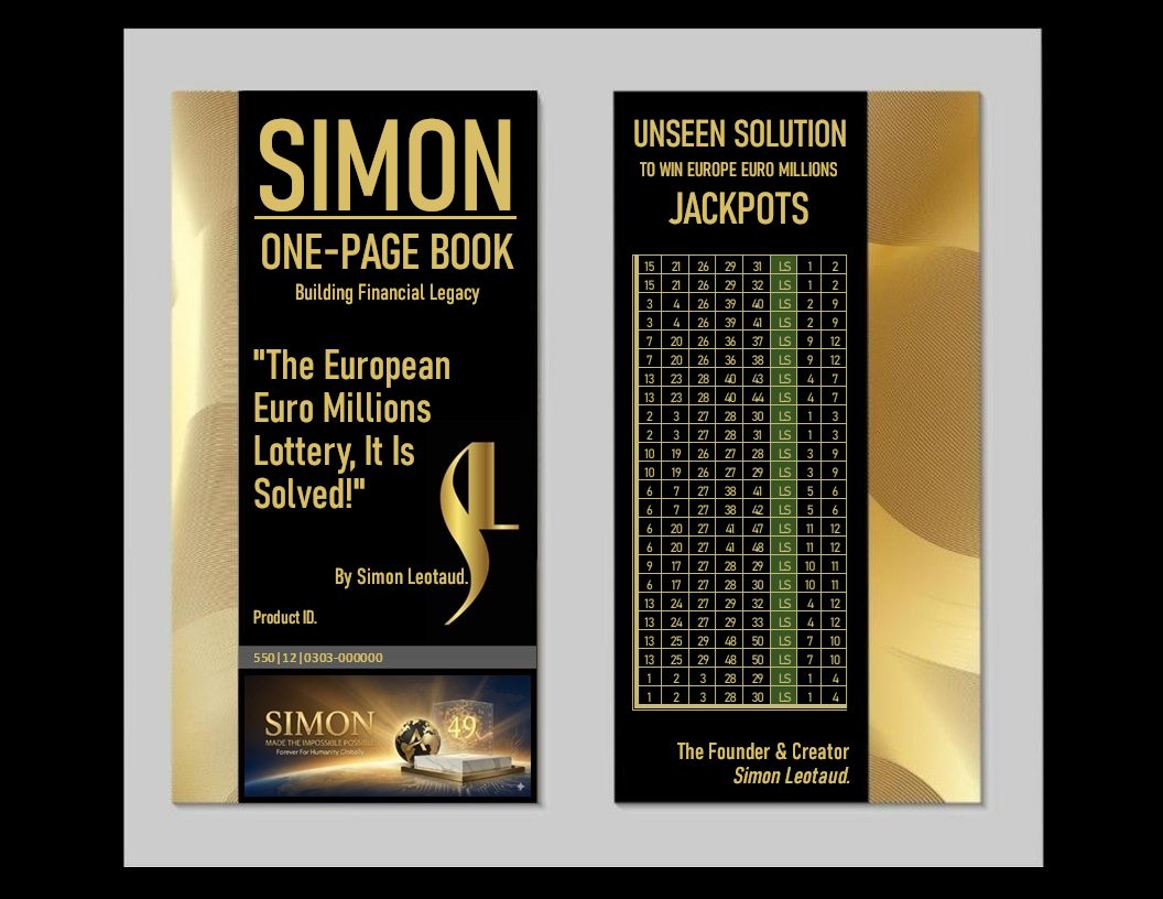 "The European EuroMillions Lottery, It Is Solved"