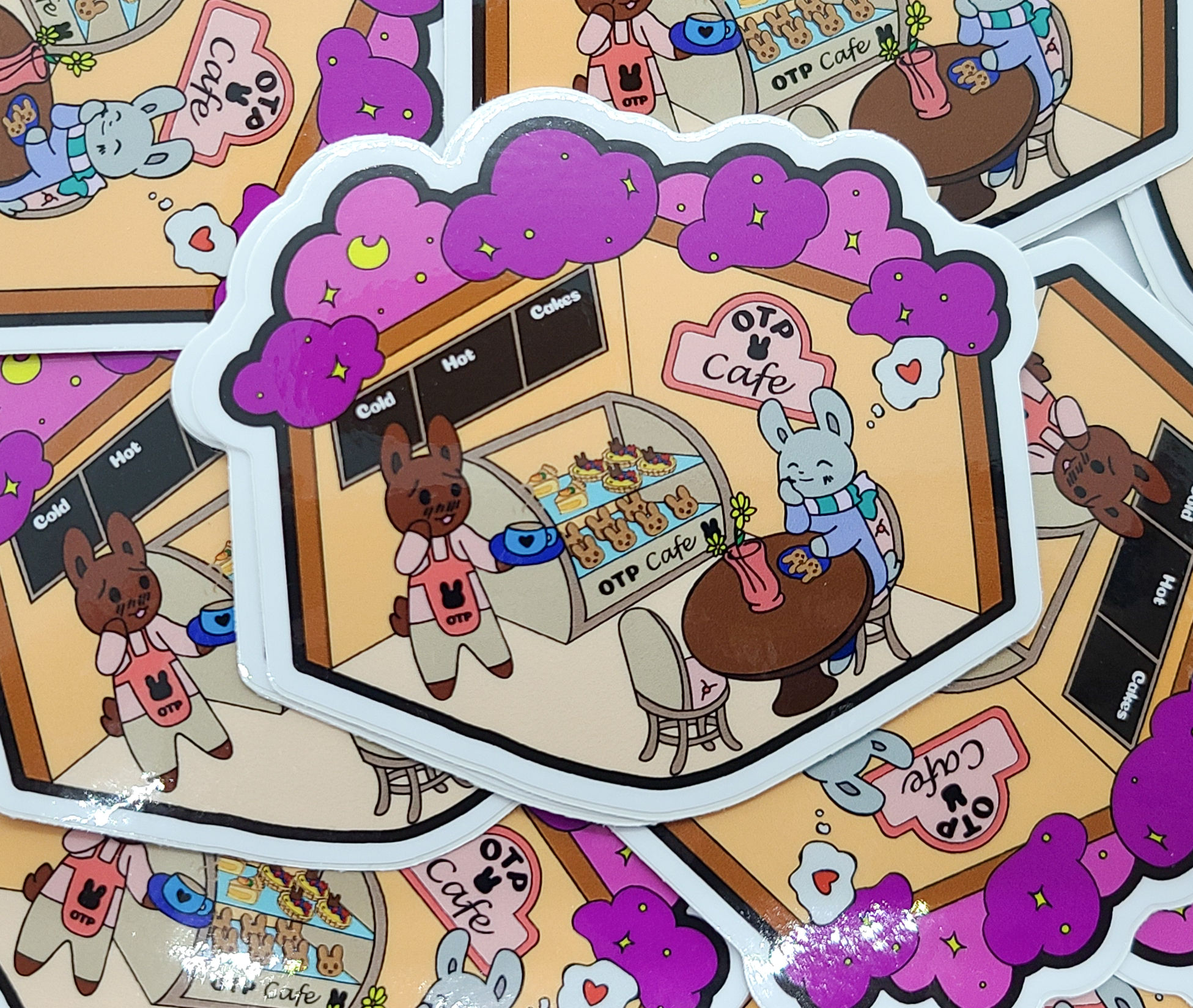 OTP Cafe Vinyl Sticker