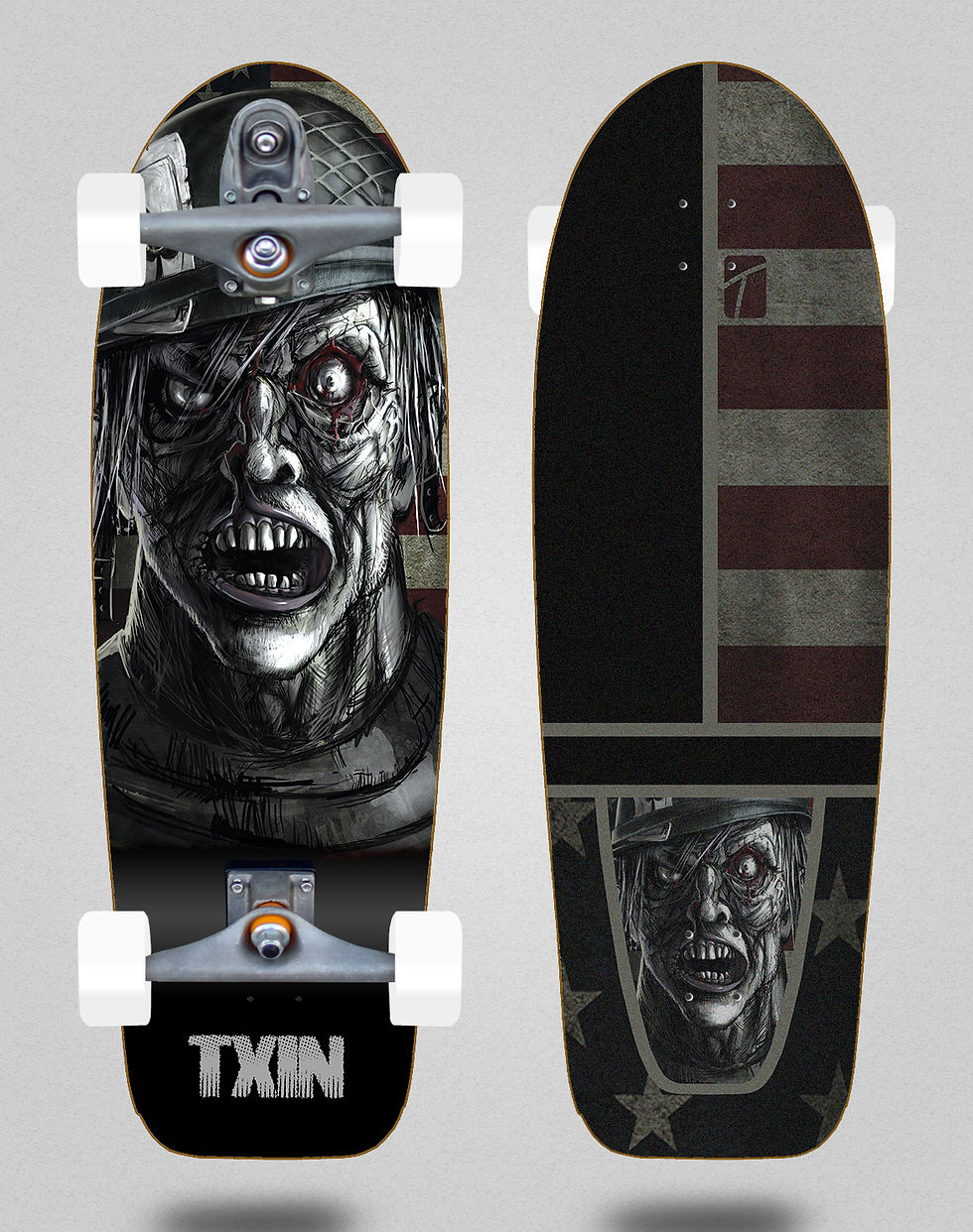Miniatura: Txin surfskate T12 trucks - Zombie Nation 30,5