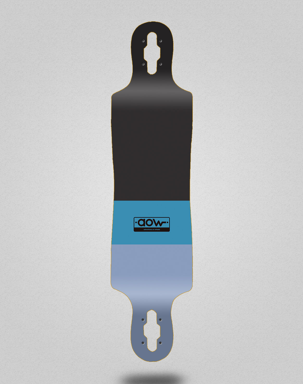 Aow Fastskate classic blue longboard deck 40x9