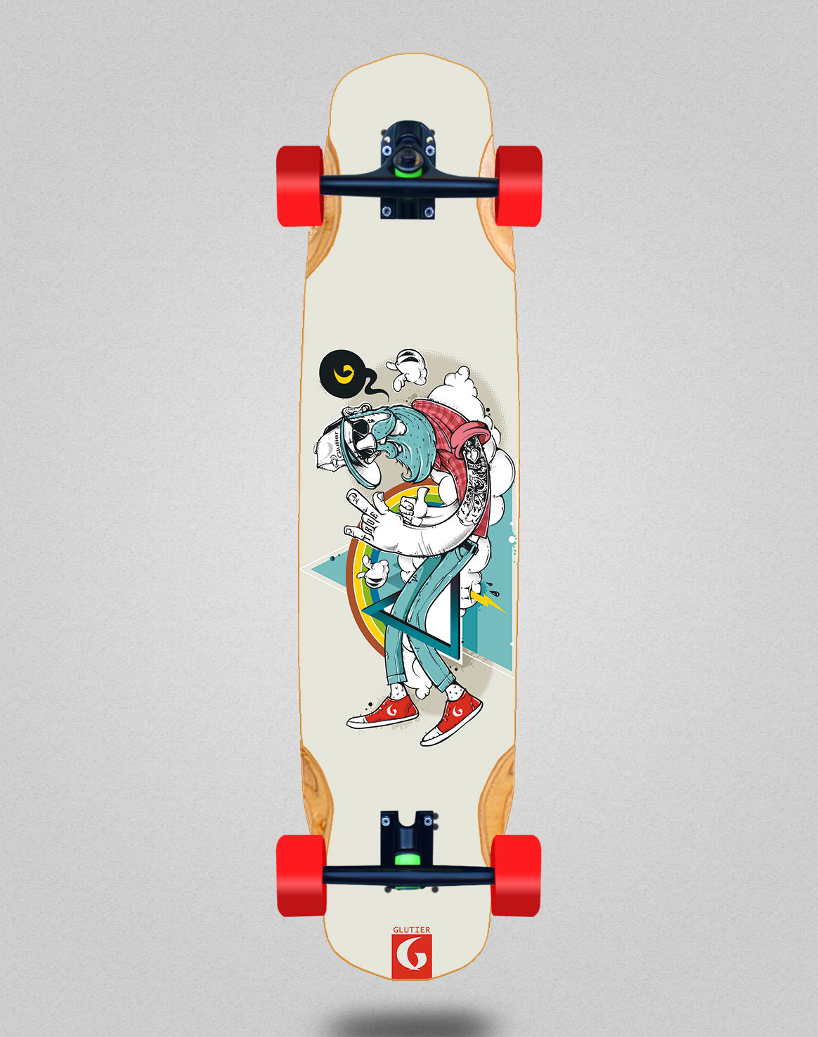 Glutier Abel G.N. longboard complete 38x8.45
