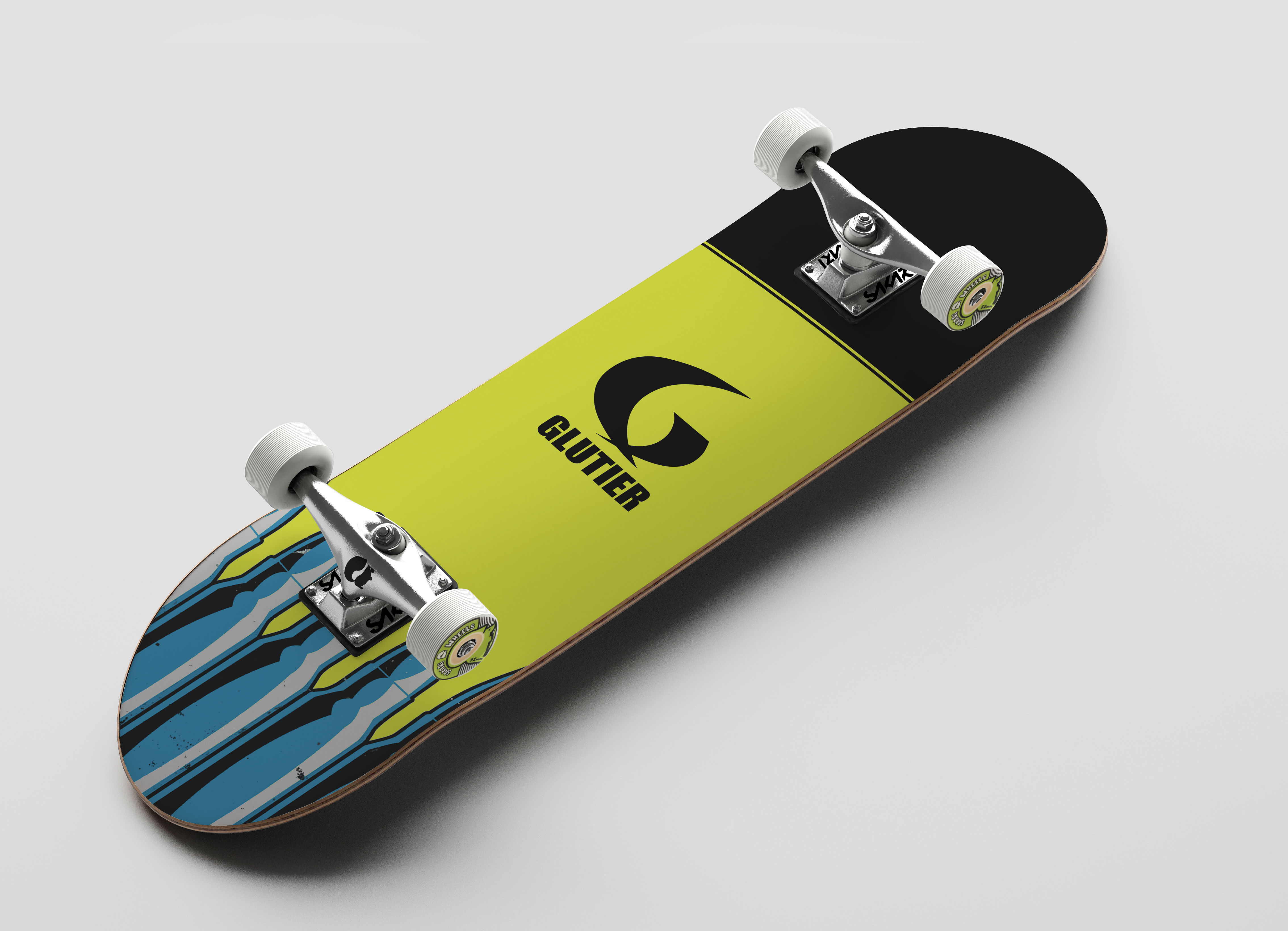 Glutier Bullets fluor  skate complete