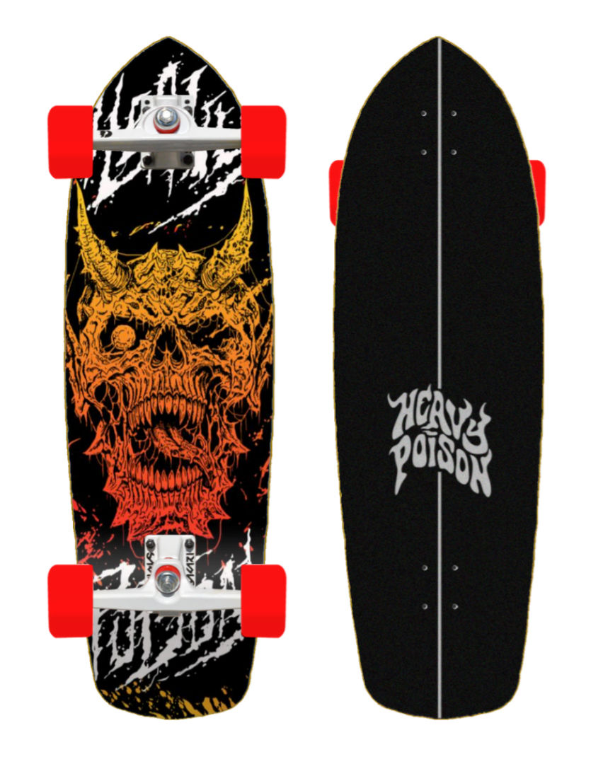 Heavy Poison surfskate SGI Demon on Fire 34