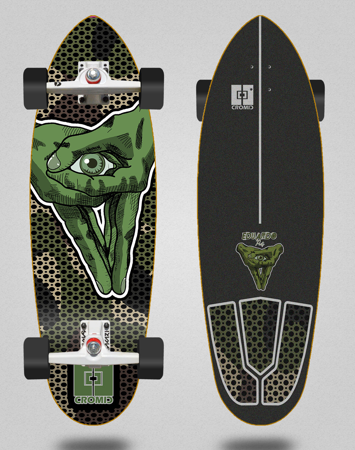 Cromic surfskate SGI Eduardo Prieto Stamp camo 32.5