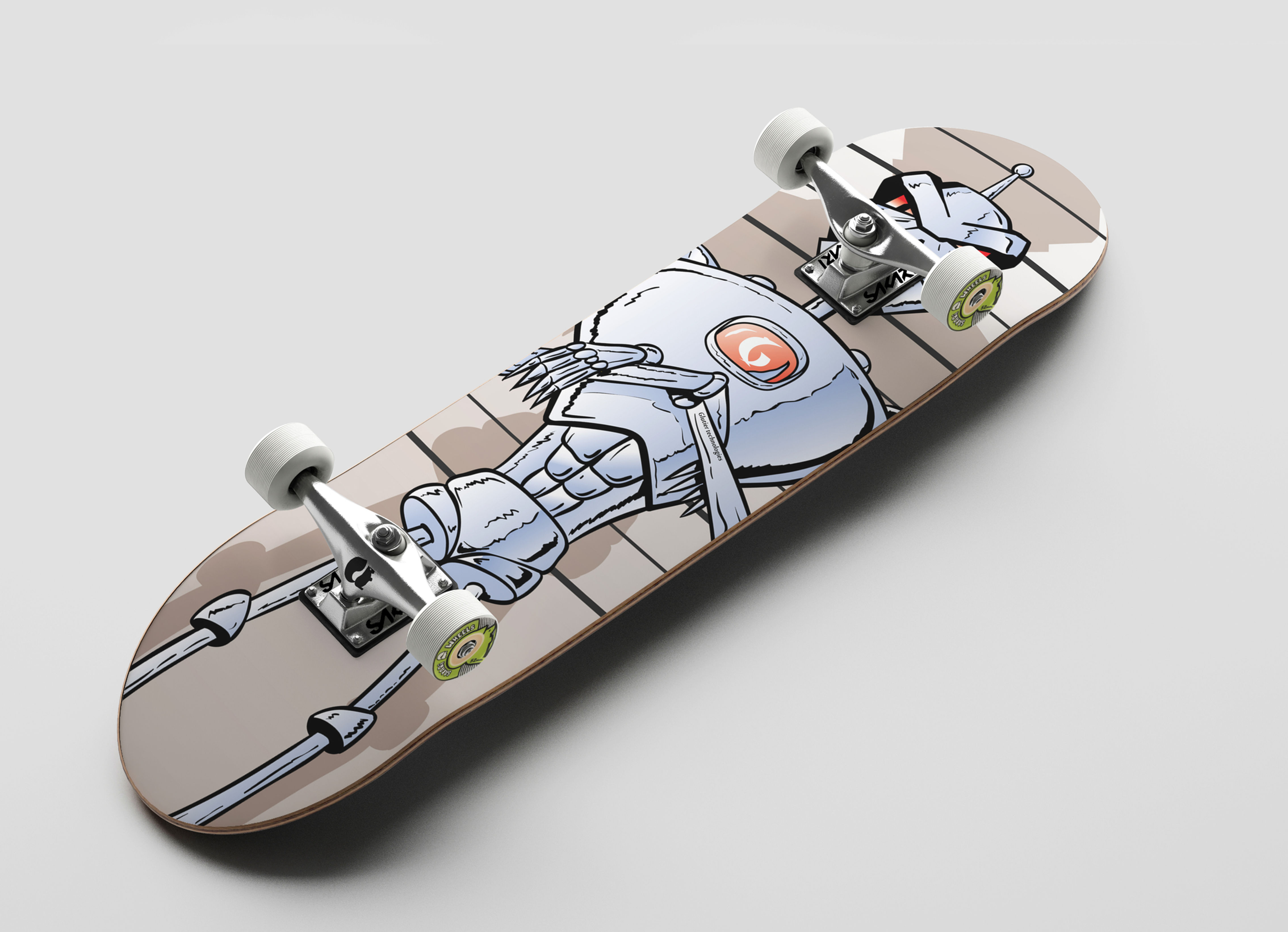 Glutier Villain Technologies skate complete