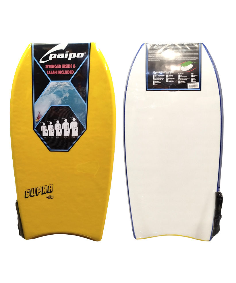 Paipo bodyboard Yellow/White 40¨
