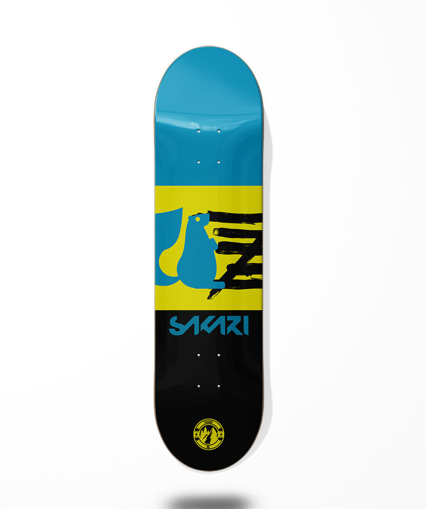 Sakari Jeremy blue black skate deck
