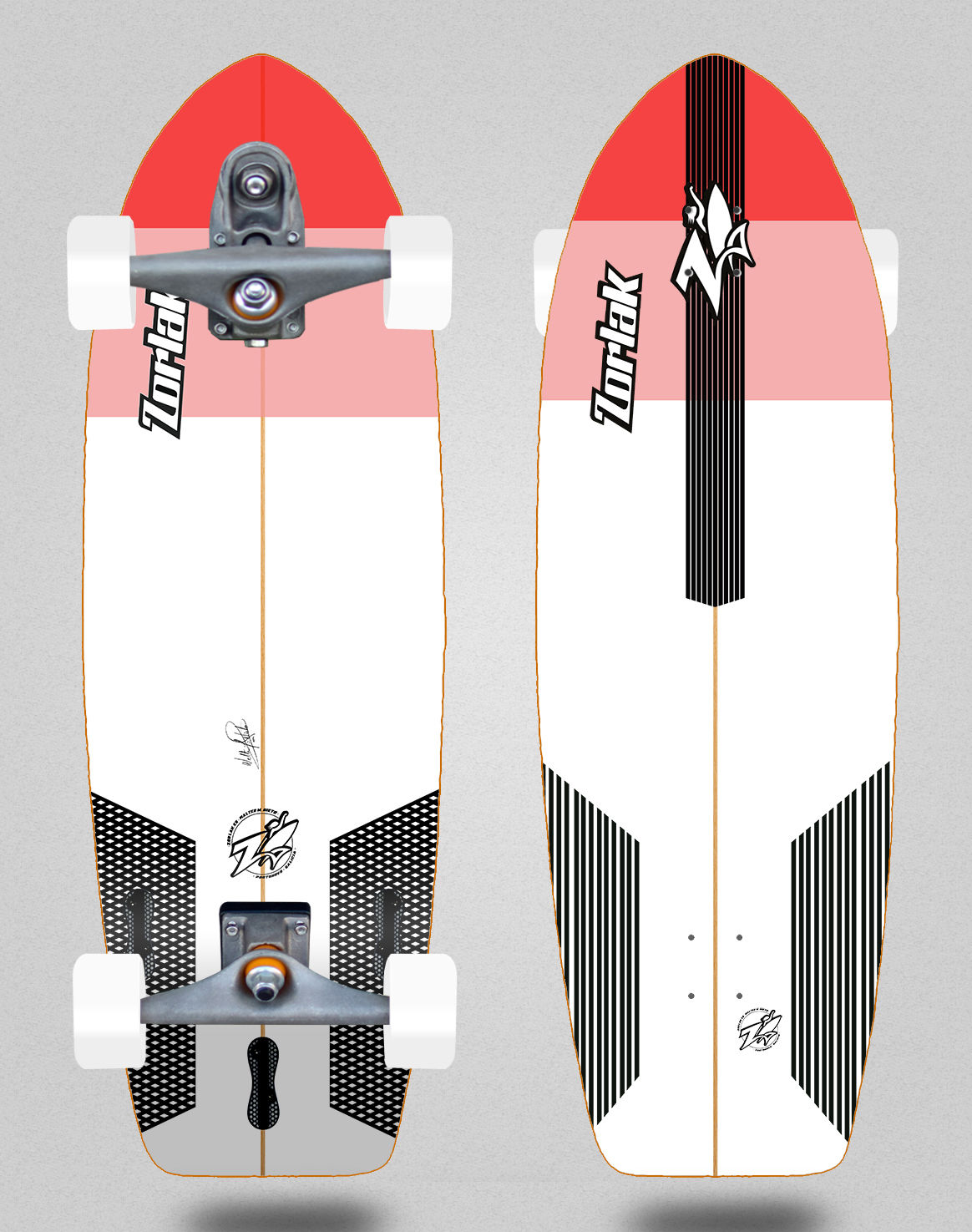 Zorlak surfskate T12 trucks Chuy 30