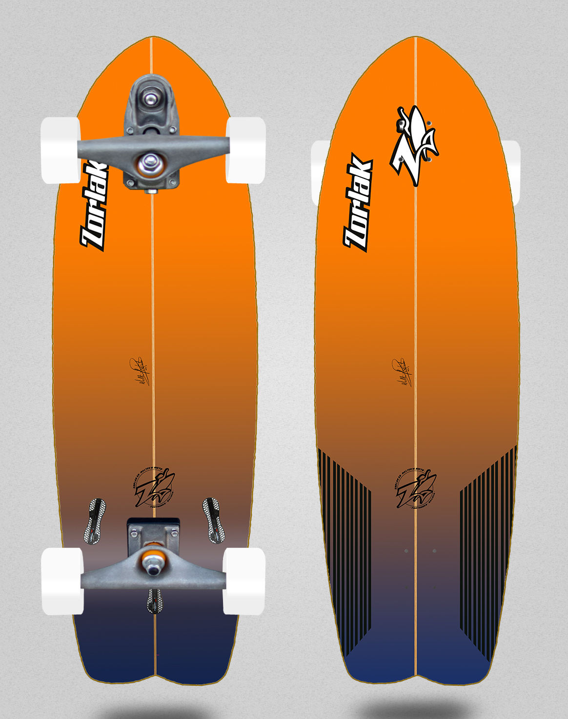 Zorlak surfskate T12 trucks Gorriti 29 fish