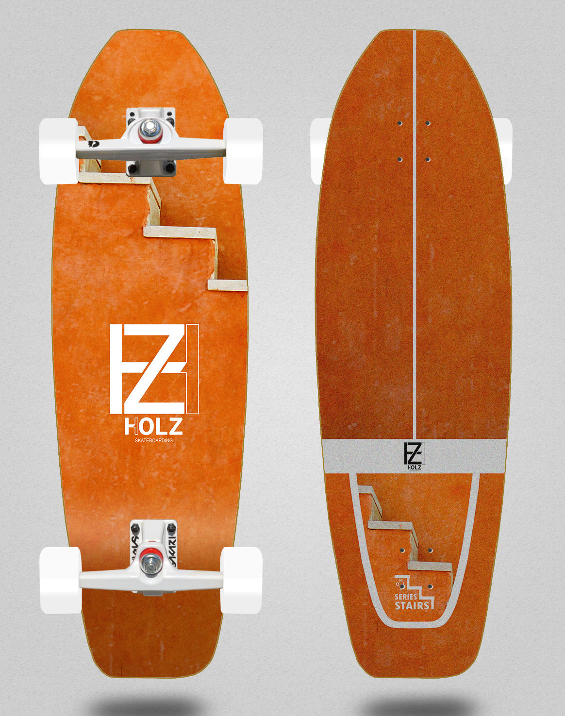 Holz surfskate SGI trucks - Stairs Doha 31,5