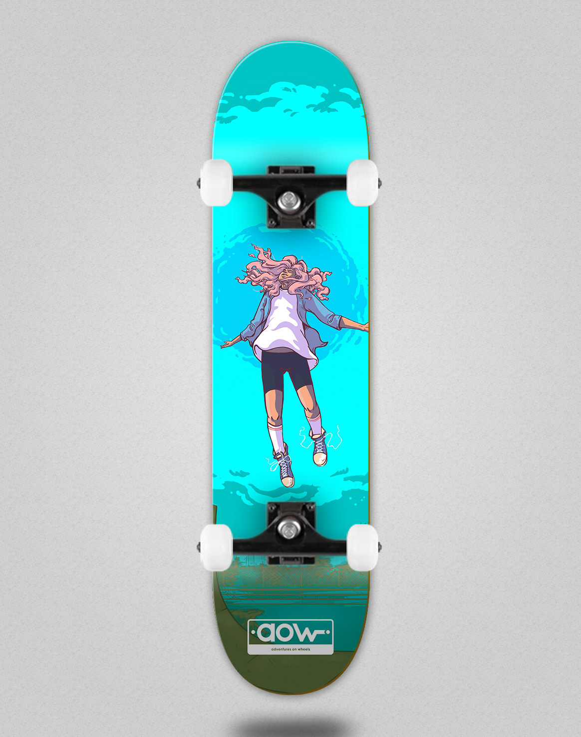 Aow Floating blue skate complete