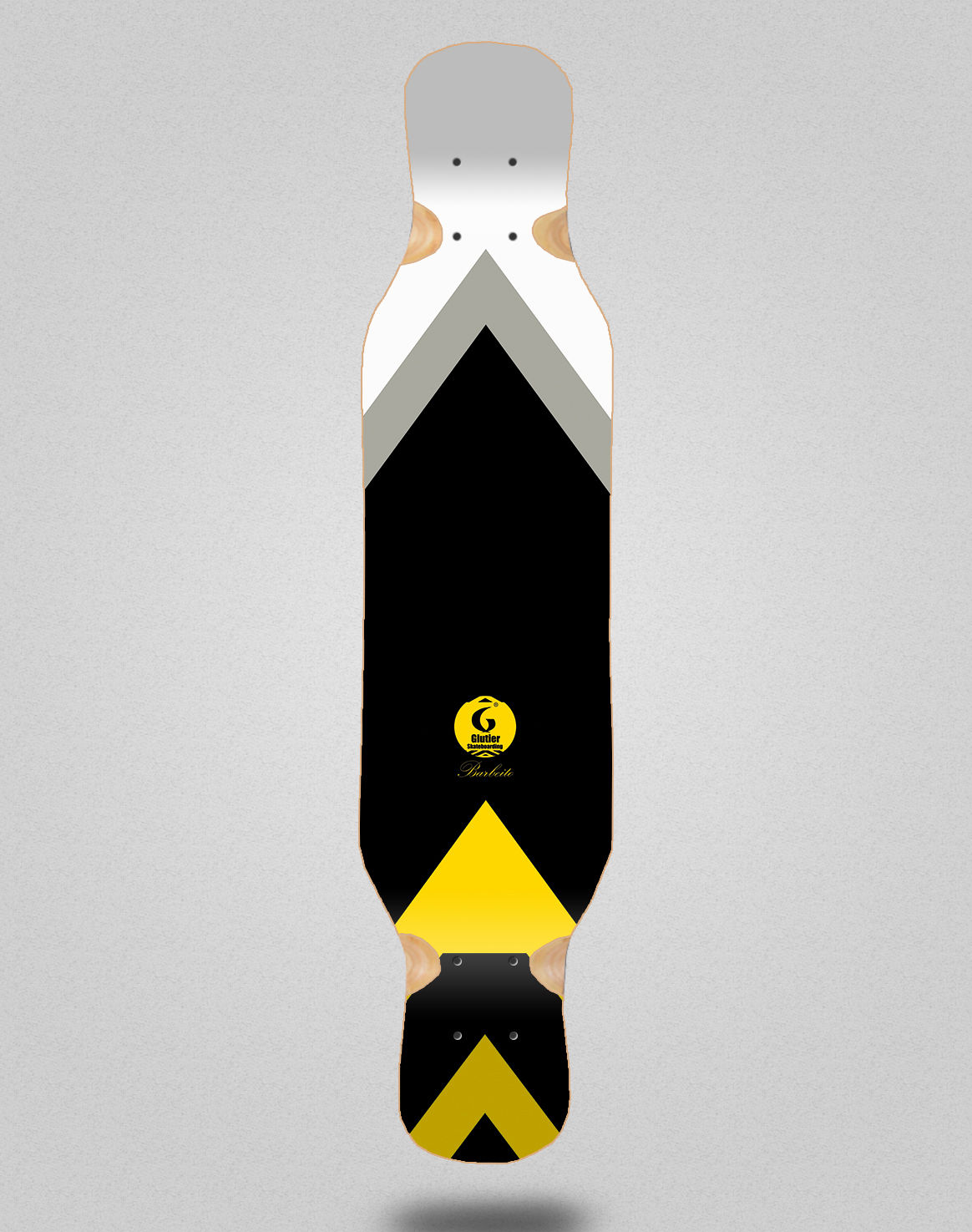 Glutier Barbeito longboard deck 46x10