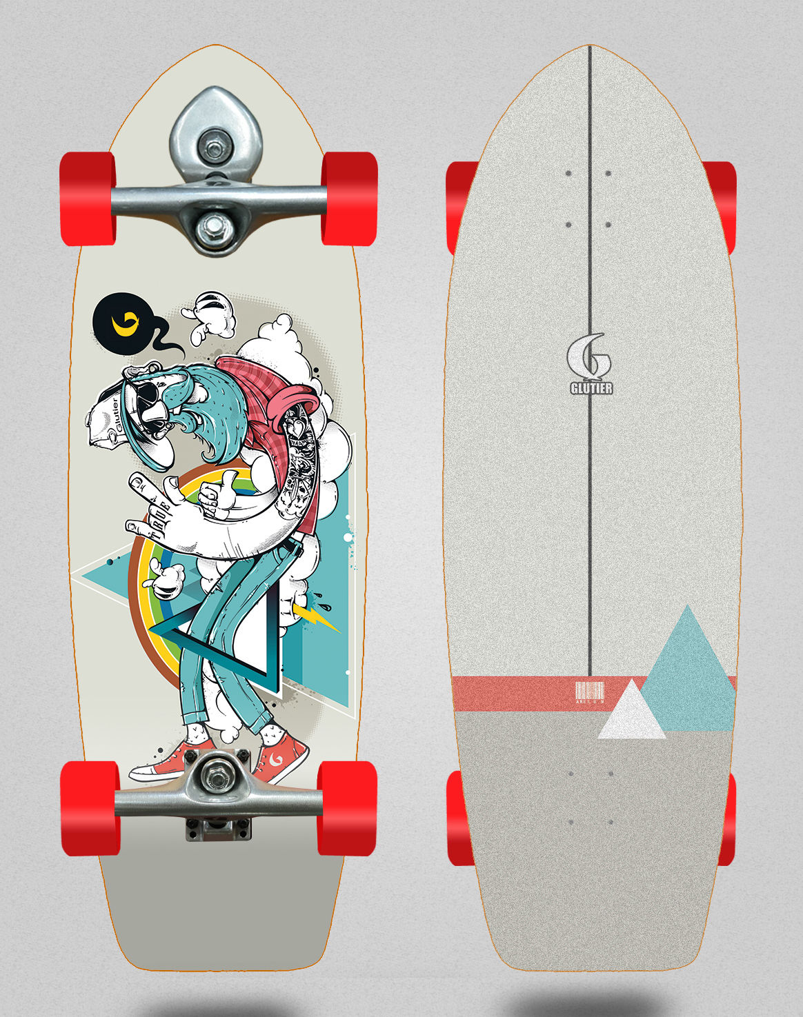 Glutier surfskate BURI trucks - Abel G.N. 29