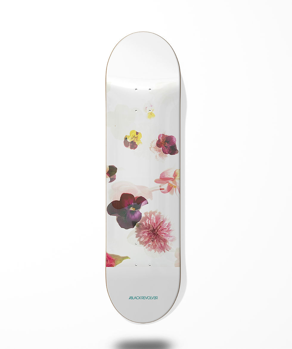 Miniatura: Black Revolver skate deck Beautiful death Toxic petals